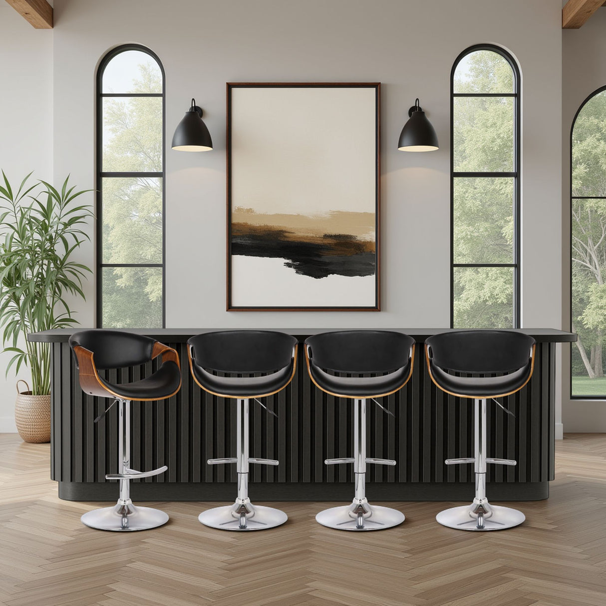Butterfly - Adjustable Height Swivel Bar Stool