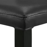 Velena - Full Back Top Grain Leather Upholstered Wood Dining Chairs (Set of 2) - Black