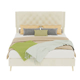Upholstered Bed With Tufted Headboard