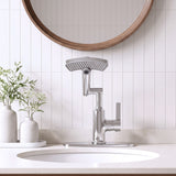 LED Temperature Display Bathroom Faucet With 3 Water Modes & 360° Rotating Spout - Chrome