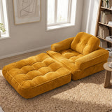 Convertible 2 In 1 Armrest Sofa For Bedroom