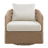 Driftbay - Powder Coated Metal Outdoor Conversation Set With Cushions