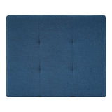 Ottoman, Compact Footrest For Living Room - Navy Blue