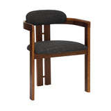 Jazmin - Contemporary Dining Chair (Set of 2) - Walnut / Charcoal