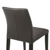 Elyza - Full Back Top Grain Leather Upholstered Wood Dining Chairs (Set of 2)