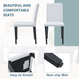 Versatile Dining Chairs With Comfortable Design And Metal Legs