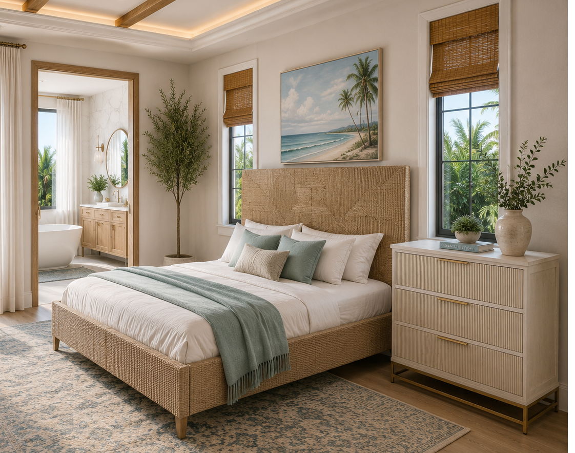 Lisbon - King Bed - Light Brown