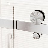 Frameless Single Sliding Shower Door, Sgcc Tempered Glass, Reversible