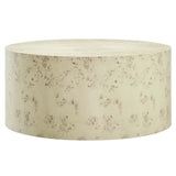 35 Inch Sophisticated Round Burl Wood Coffee Table - Coffee Tables available at Alpine Outlets in Denver