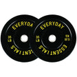 35 lbs Pair BalanceFrom Olympic Bumper Plate Weight Plate with Steel Hub, Black - available at Alpine Outlets in Denver