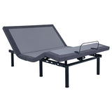 Negan Twin XL Adjustable Bed Base - Grey and Black
