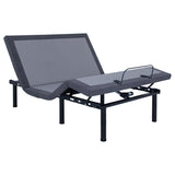 Negan Twin XL Adjustable Bed Base - Grey and Black