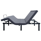 Negan Twin XL Adjustable Bed Base - Grey and Black