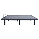 Negan Twin XL Adjustable Bed Base - Grey and Black