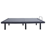 Negan Twin XL Adjustable Bed Base - Grey and Black