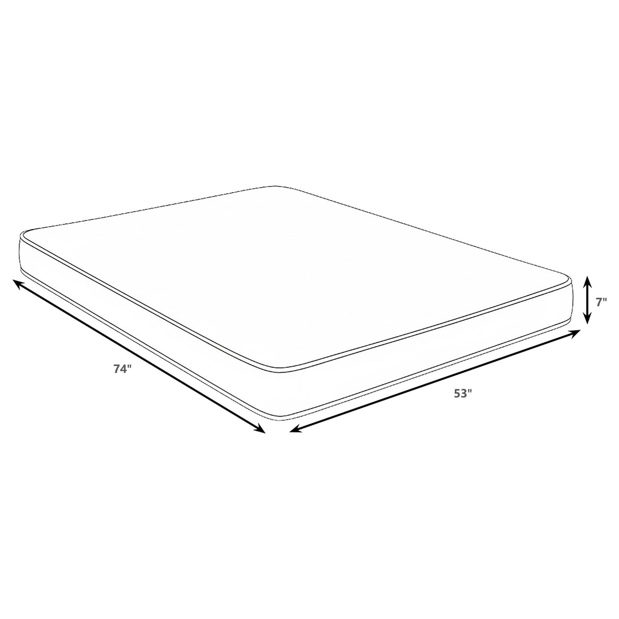 Kenyon 7-Inch Full Bamboo Cover Firm Foam Mattress