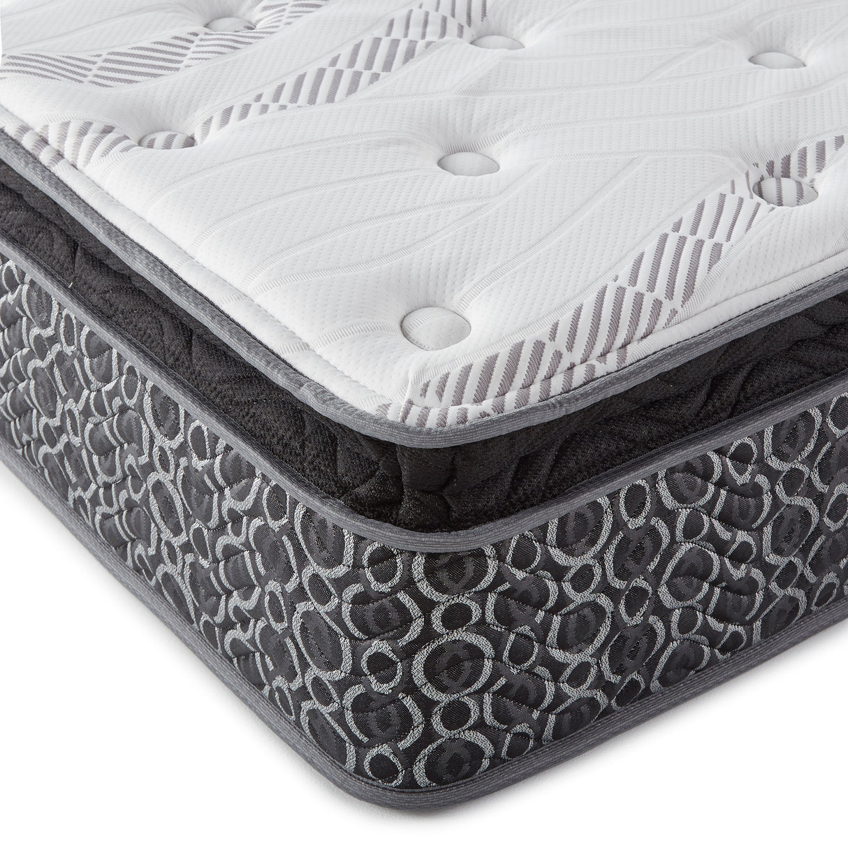 Hayes 11-Inch Eastern King Pillow Top Foam Hybrid Mattress