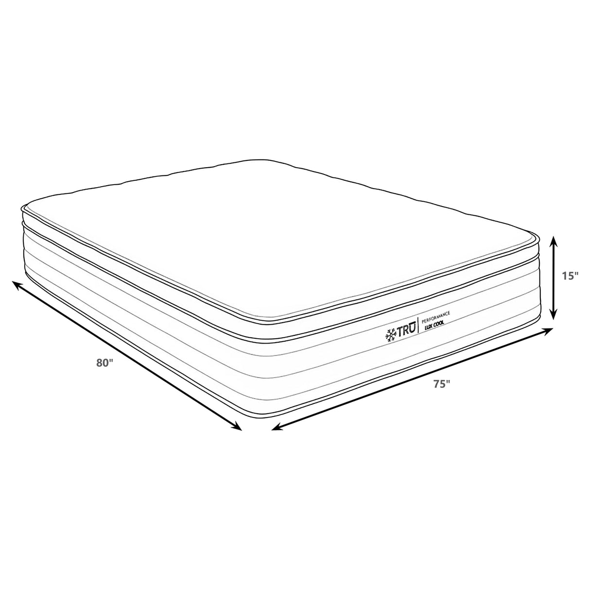 Montlake 15-Inch East King Cool Euro Top Foam Hybrid Mattress