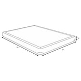 Mercer 5-inch Twin Low Profile Box Spring Foundation, Grey