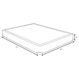 Mercer 9-inch Twin Standard Box Spring Foundation, Grey