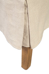 Linen Slip Covered Parsons Chair (Set of 2) - Pearl Silver