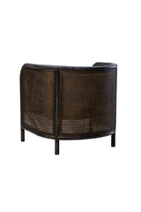 Montgomery - Cane Chair - Black / Beige