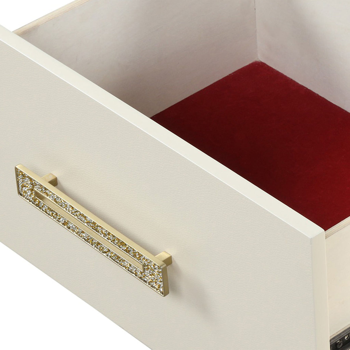 Jasmine - Nightstand With Side LED Lightning - Beige