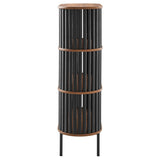 35.5" Three - Tier Display Cabinet Bookshelf with Timber Style Strips - Bookcases available at Alpine Outlets in Denver
