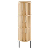 35.5" Three - Tier Display Cabinet Bookshelf with Timber Style Strips - Bookcases available at Alpine Outlets in Denver