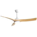 52" Ceiling Fan With 18W LED Light And Remote Control, 3 Blades DC Motor