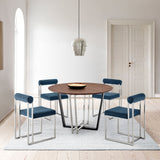 Joana Anastasia - Round Walnut Dining Table Set