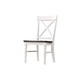 Dining Chairs (Set of 2) - Brown / White