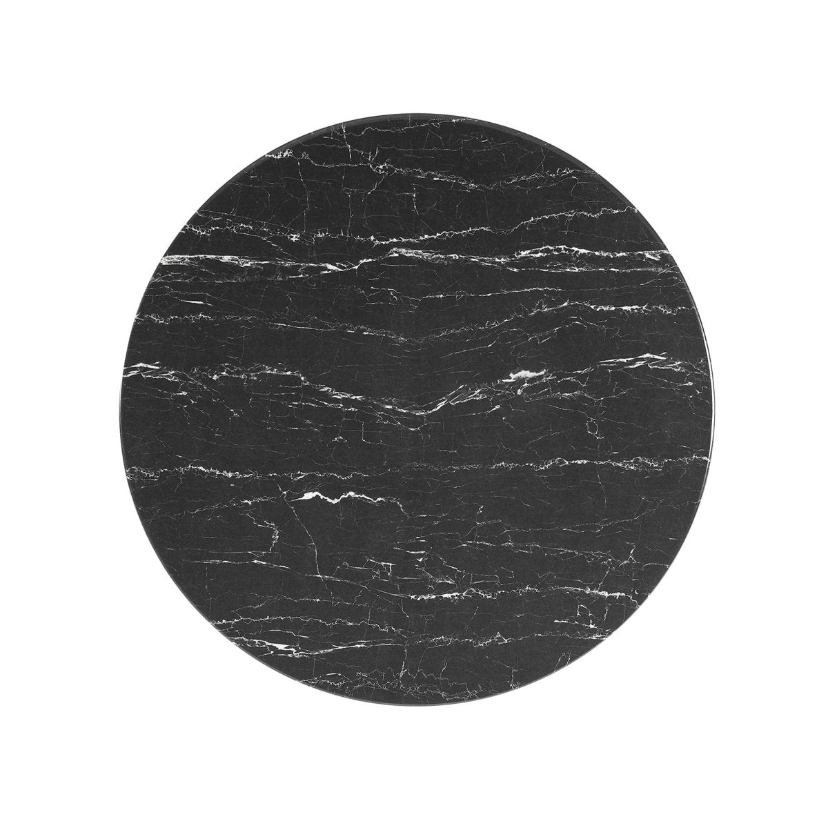 36 Inch Round Artificial Marble Pedestal Coffee Table - Coffee Tables available at Alpine Outlets in Denver