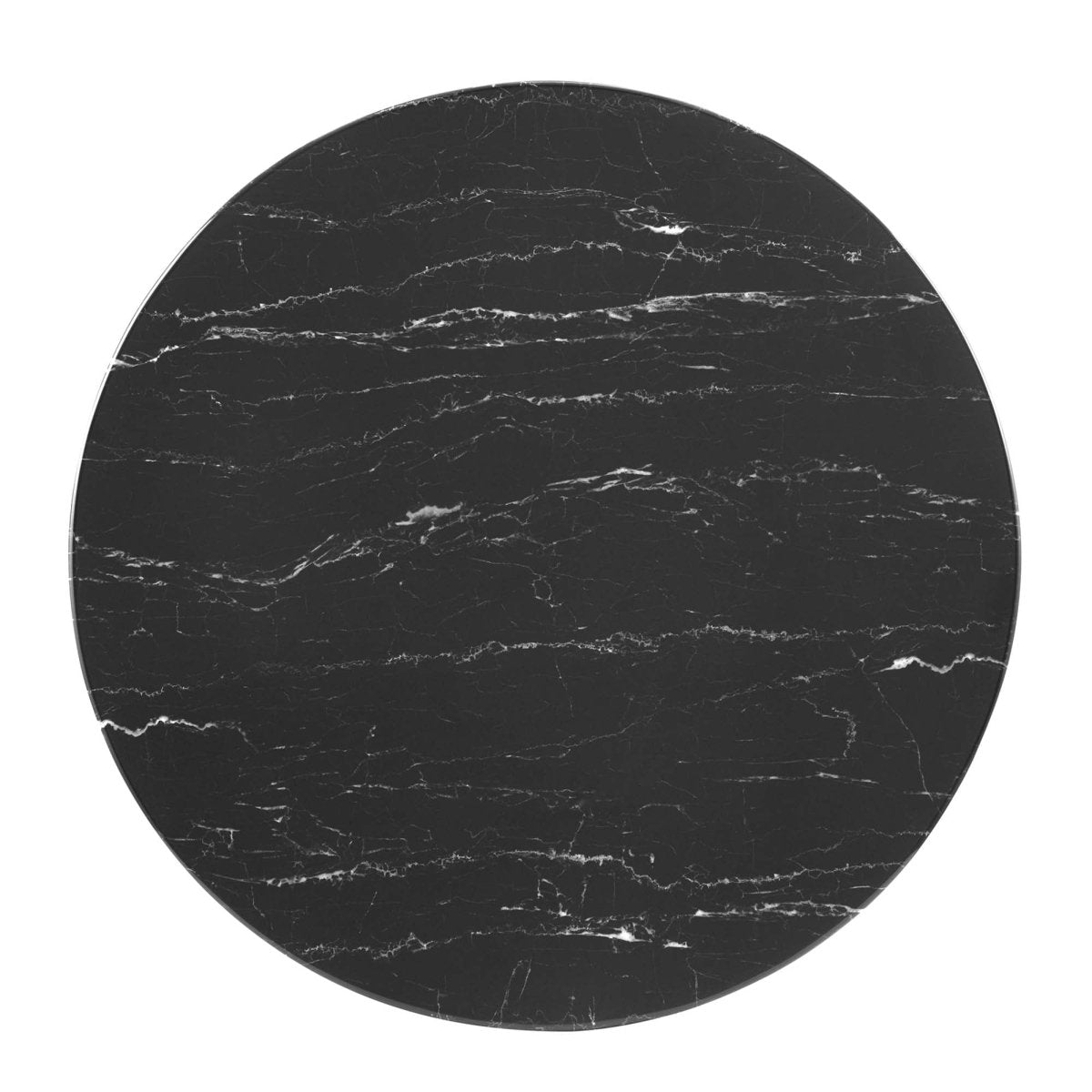 36 Inch Round Artificial Marble Pedestal Coffee Table - Coffee Tables available at Alpine Outlets in Denver