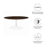 36 Inch Round Wood Pedestal Coffee Table - Coffee Tables available at Alpine Outlets in Denver