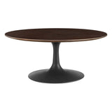 36 Inch Round Wood Pedestal Coffee Table - Coffee Tables available at Alpine Outlets in Denver