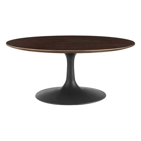 36 Inch Round Wood Pedestal Coffee Table - Coffee Tables available at Alpine Outlets in Denver
