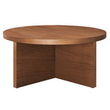 36 Inch Rustic Round Mango Wood Coffee Table - Coffee Tables available at Alpine Outlets in Denver