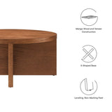 36 Inch Rustic Round Mango Wood Coffee Table - Coffee Tables available at Alpine Outlets in Denver