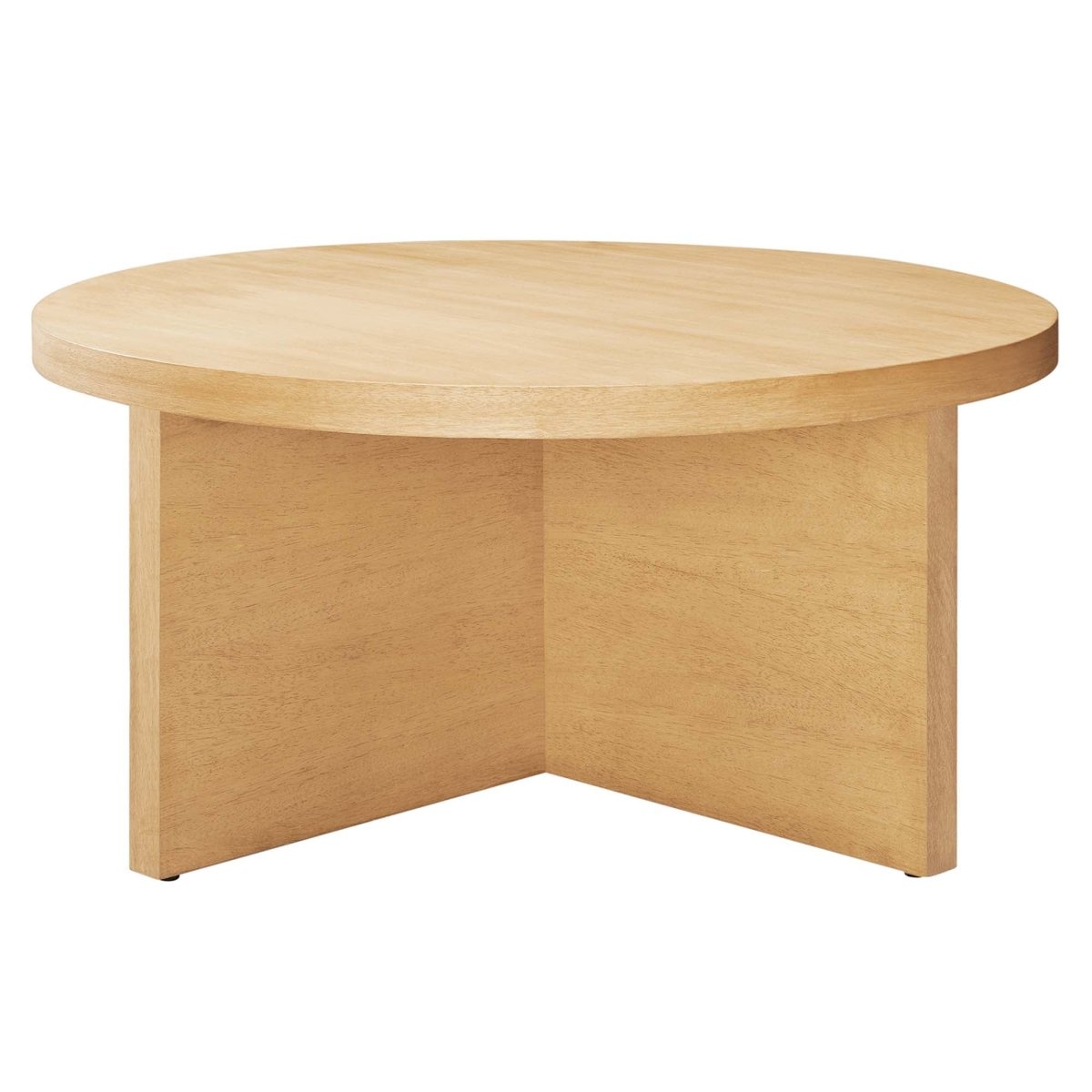 36 Inch Rustic Round Mango Wood Coffee Table - Coffee Tables available at Alpine Outlets in Denver