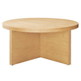36 Inch Rustic Round Mango Wood Coffee Table - Coffee Tables available at Alpine Outlets in Denver