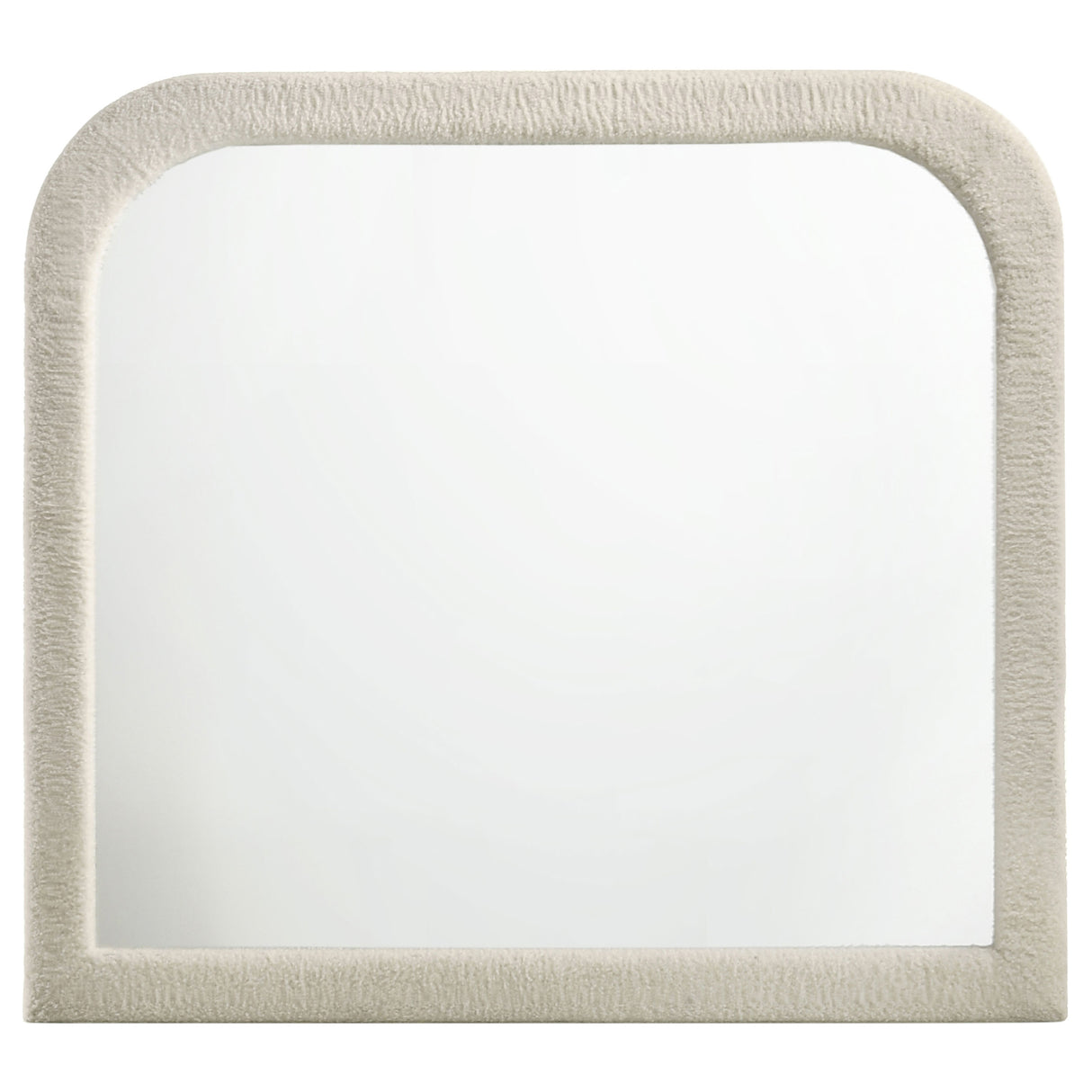 Sonya Upholstered Dresser Mirror - Ivory Boucle