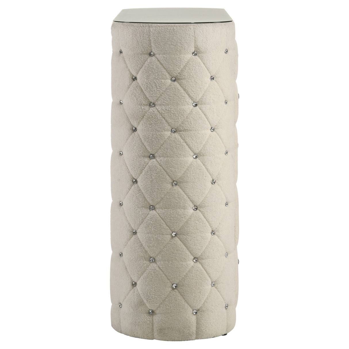 Sonya 5-Drawer Upholstered Chest of Drawers Ivory