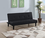 Stanford Upholstered Tufted Convertible Sofa Bed - Black