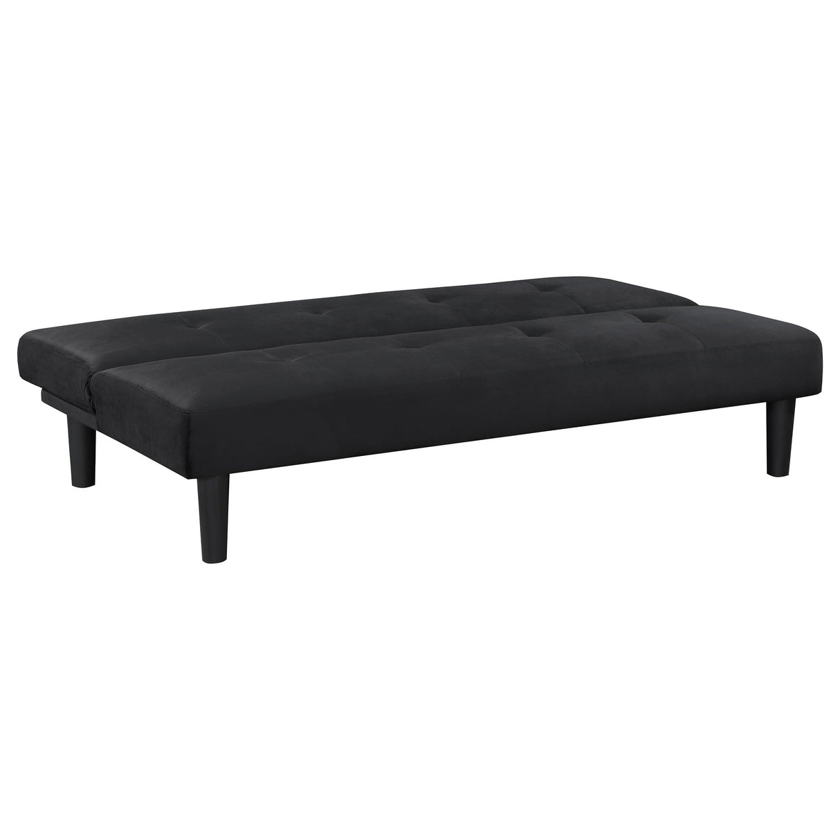 Stanford Upholstered Tufted Convertible Sofa Bed - Black