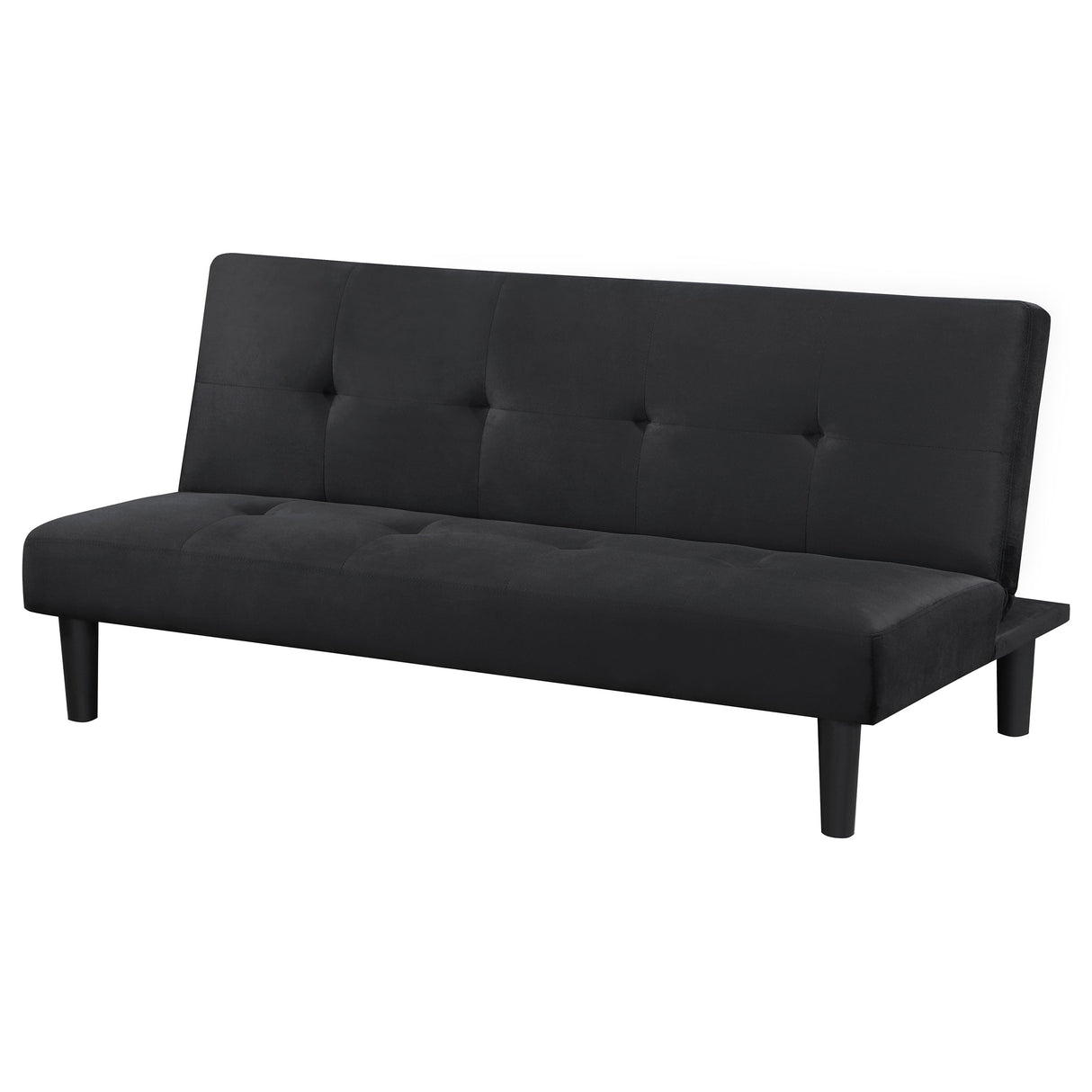 Stanford Upholstered Tufted Convertible Sofa Bed - Black