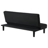Stanford Upholstered Tufted Convertible Sofa Bed - Black
