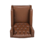 Moss - Upholstered Rocking Recliner With Diamond Tufting And Wingback - Light Brown