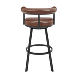 Nolagam - Swivel Bar Stool - Black Metal