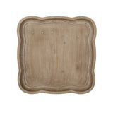 French Country Accent Table With Hourglass Design - Natural
